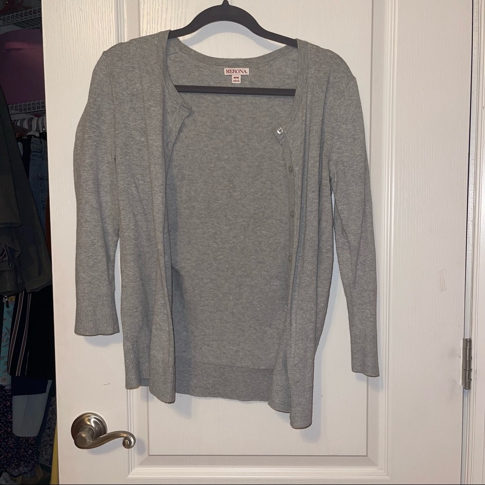 Simple Grey Cardigan